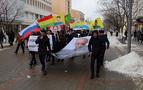 Rusya'da 'Abdullah Öcalan özgür bırakılsın' mitingi düzenlendi