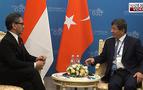 Davutoğlu, Endonezya Dışişleri Bakanı ile bir araya geldi