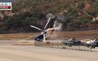 Rusya’da helikopterin düşme anı görüntüleri paylaşıldı