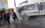 Sibirya’da otobüste can pazarı