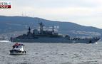 Çanakkale Boğazı'ndan Rus savaş gemisi geçti