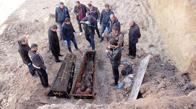 Ardahan’da şantiyede bulunan tabuttan ‘Rus general’ çıktı