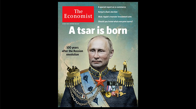 Putin 'The Economist'in kapağında: Bir çar doğuyor